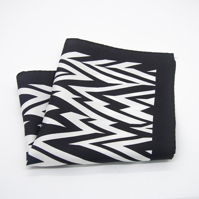 Pocket Square Handkerchiefs Custom Design 100% Silk Square Scarf for Men