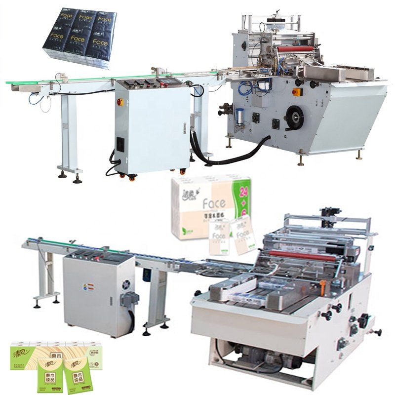 Automatic Handkerchief Pocket Tissue Paper Single Pack Multi Pack Bundle Packing Machine