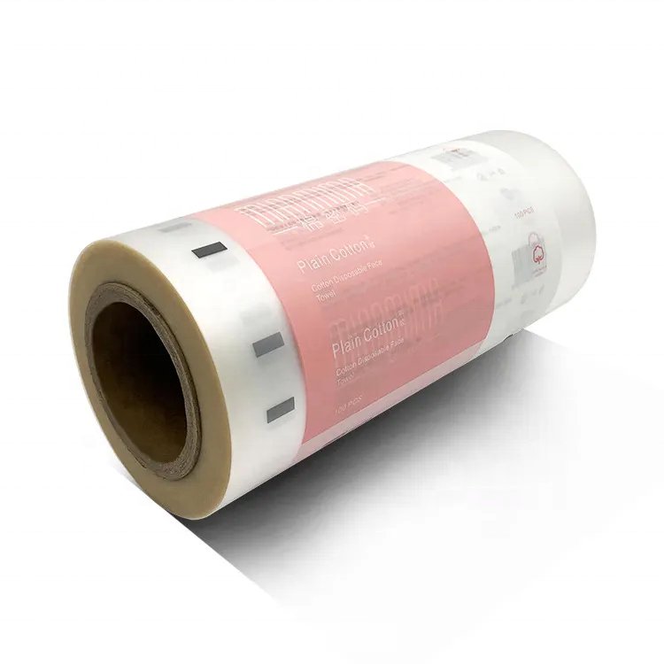 Anti-leakage CPP Plastic Thermal Laminated Automatic Packaging Film for Adult Baby Wet Tissue Custom Private Brand Logo