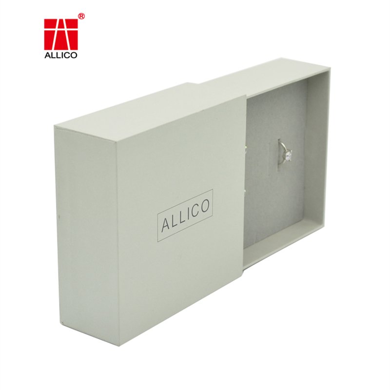 Custom Logo Jewellery Packaging Boxes Jewelry White Drawer Paper Box Gift Sliding Jewelry Packaging Boxes With Jewelry Paper Bag