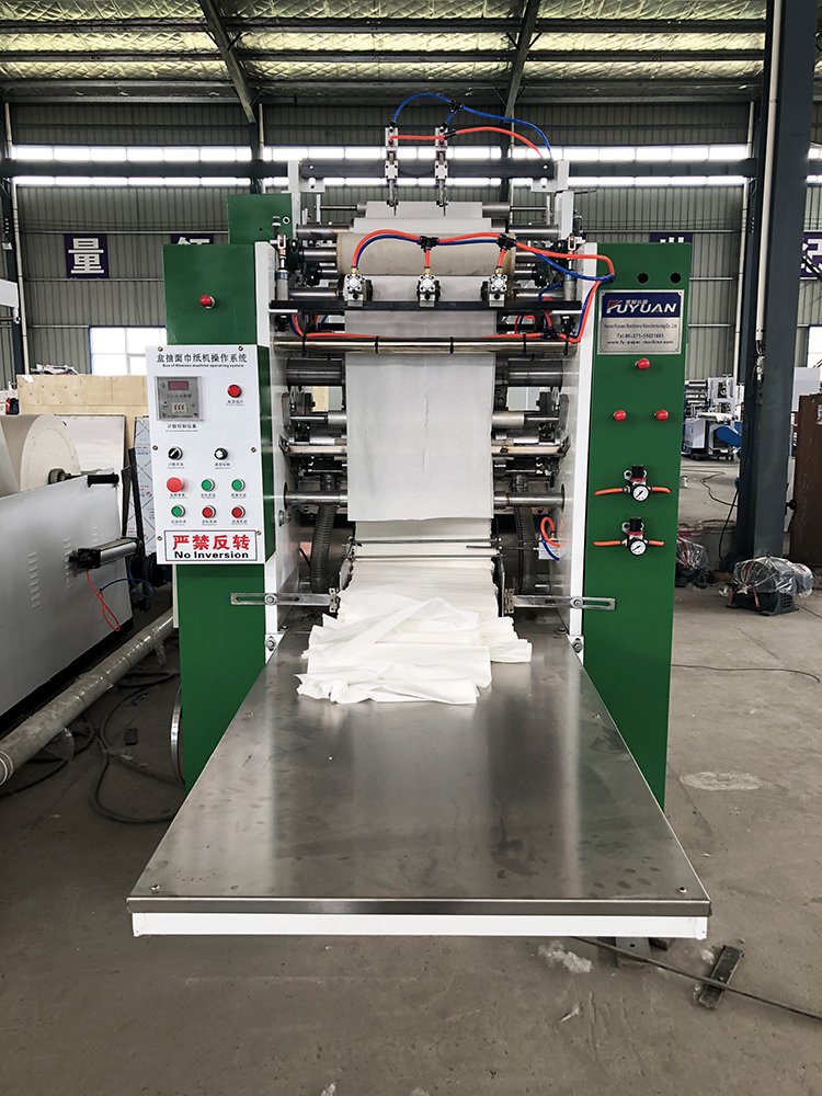 Napkin Paper V Folding Paper Tissue Paper Making Machine Production Line with embossing tissue facial machine