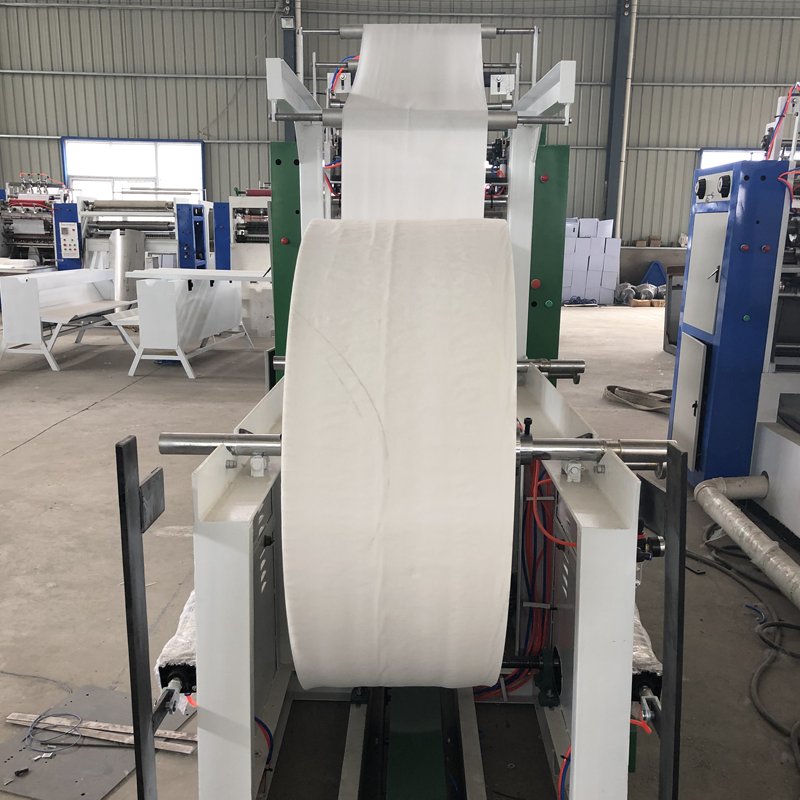Napkin Paper V Folding Paper Tissue Paper Making Machine Production Line with embossing tissue facial machine