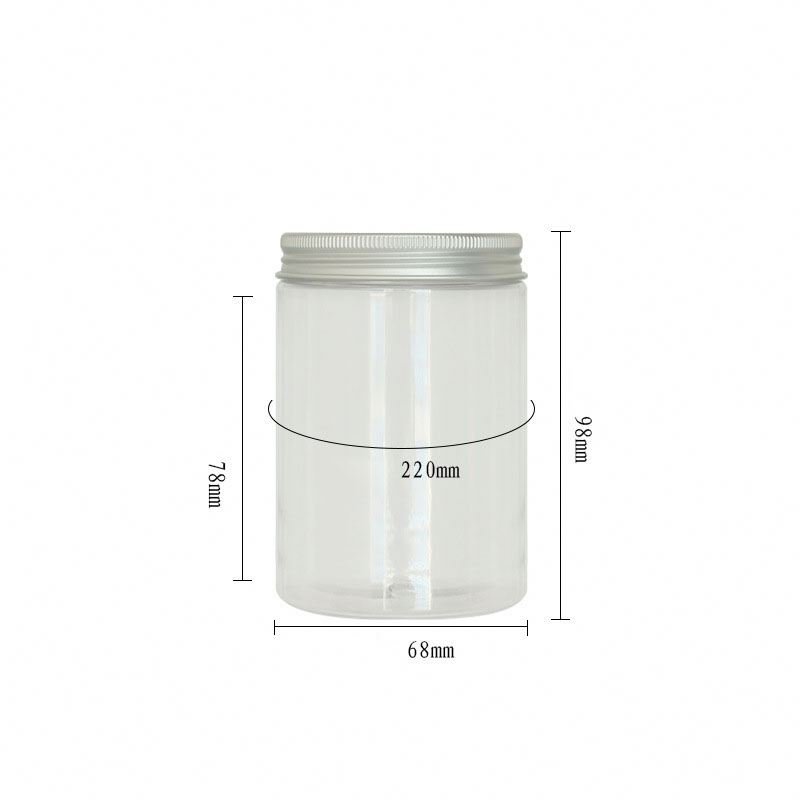 300ml PET Cosmetic Cream Skin Care Jar Empty Plastic 80g for Personal Care