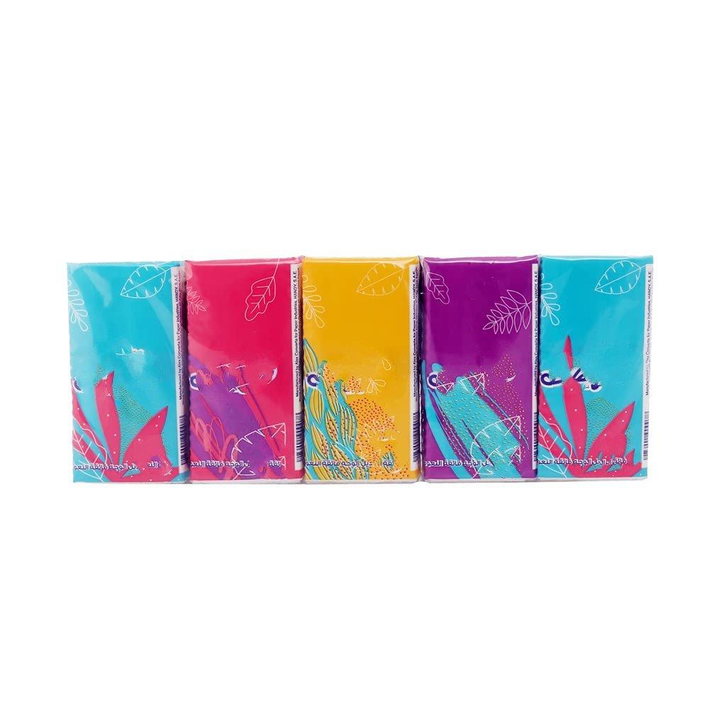 Personalised tissue paper, virgin wood pulp soft and smooth plain pocket tissue pack for household and public places