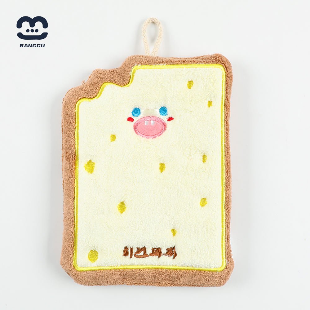 Manufacturer sells high-quality coral velvet cartoon hand towel soft absorbent and non-shedding children's handkerchief