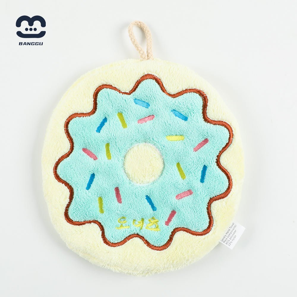 Manufacturer sells high-quality coral velvet cartoon hand towel soft absorbent and non-shedding children's handkerchief