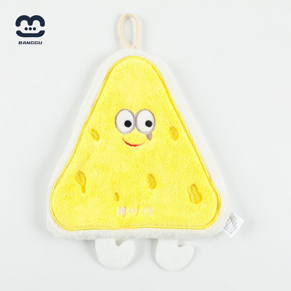 Manufacturer sells high-quality coral velvet cartoon hand towel soft absorbent and non-shedding children's handkerchief