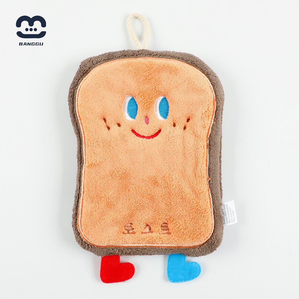 Manufacturer sells high-quality coral velvet cartoon hand towel soft absorbent and non-shedding children's handkerchief