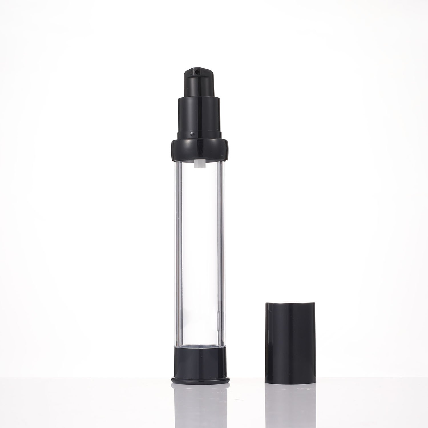 Skincare Packaging Clear Airless Lotion Bottle 15ml 30ml 50ml Pressure Airless Spray Bottle