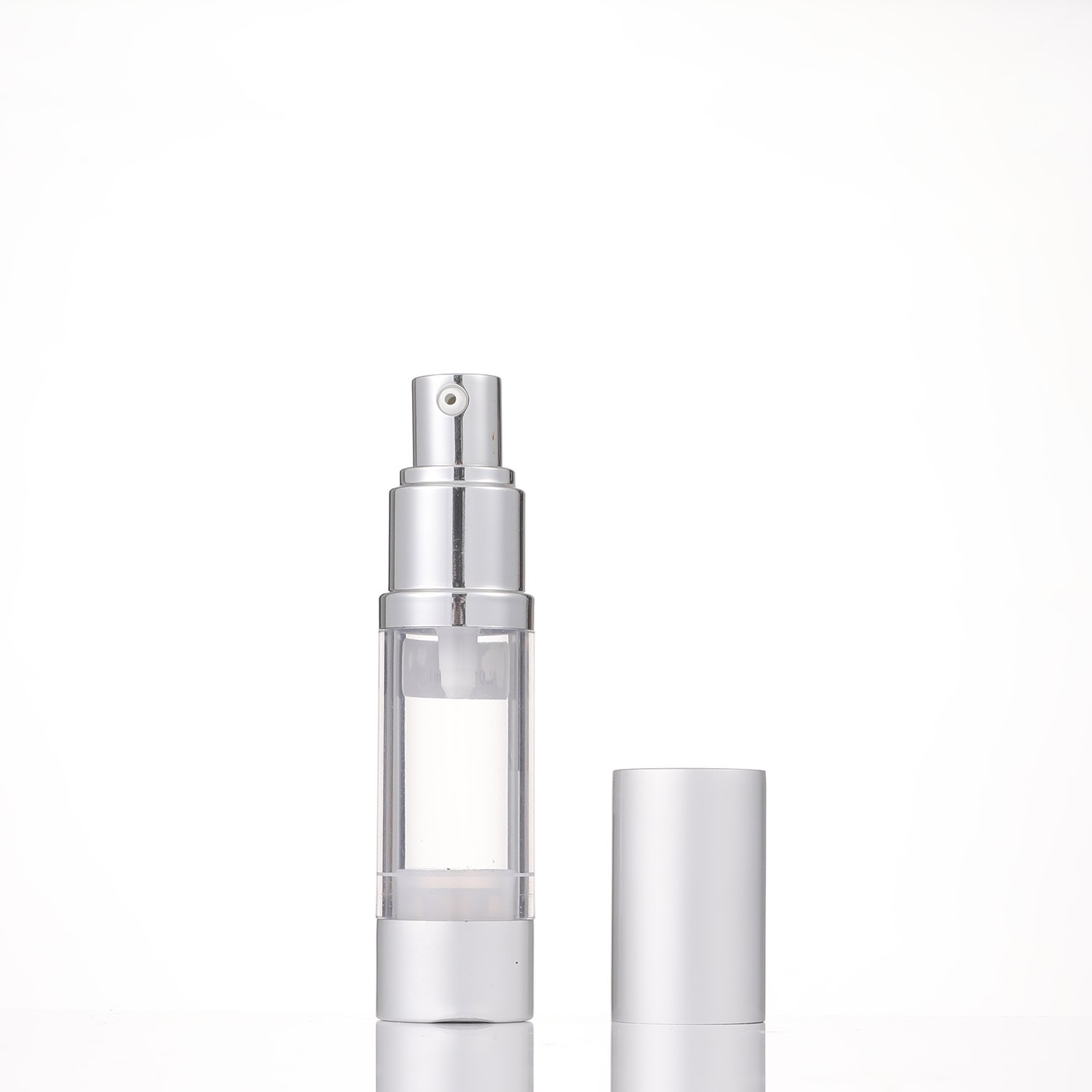 Skincare Packaging Clear Airless Lotion Bottle 15ml 30ml 50ml Pressure Airless Spray Bottle