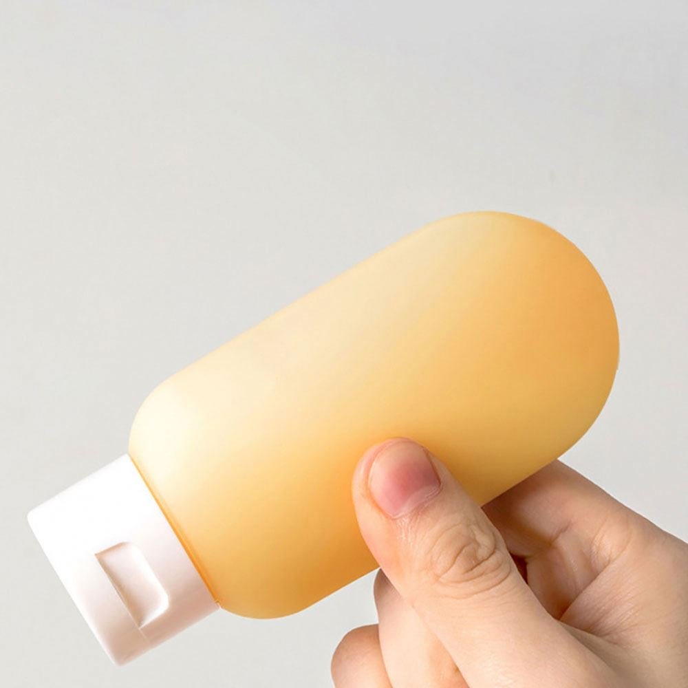 Portable Silicone Travel Bottle Set Empty Cosmetic Squeeze Shampoo Bottle With Leak Proof Lid