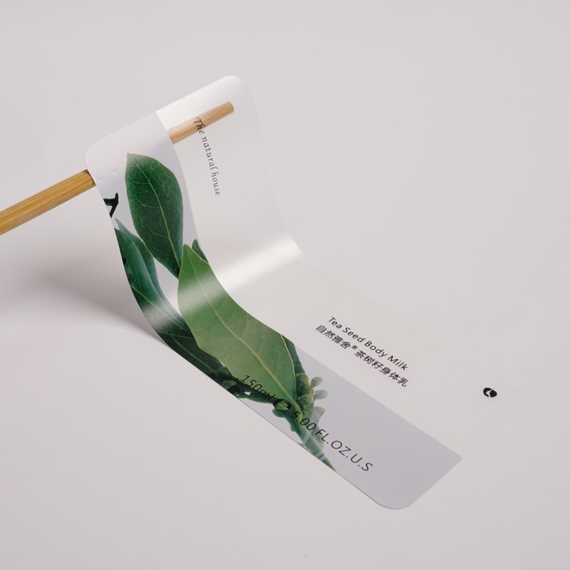 Custom transparent waterproof Vinyl color printed roll label body milk bottle sticker Shampoo Products Label For Packing
