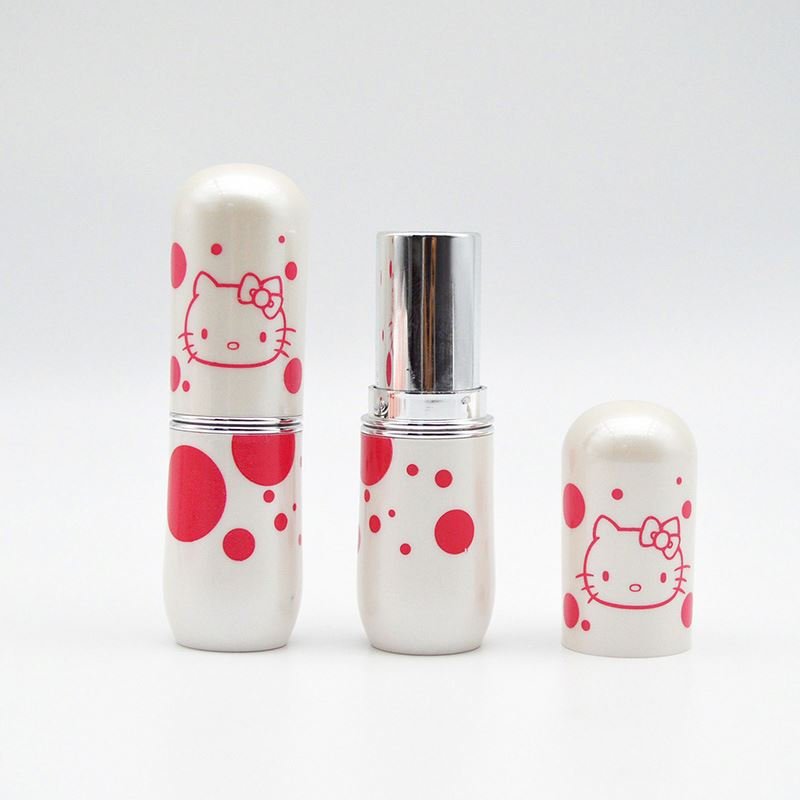 Easy Carry Small Mini Pill Shaped Lovely Pink Bulk Wholesale Unique Logo Lipstick Tube