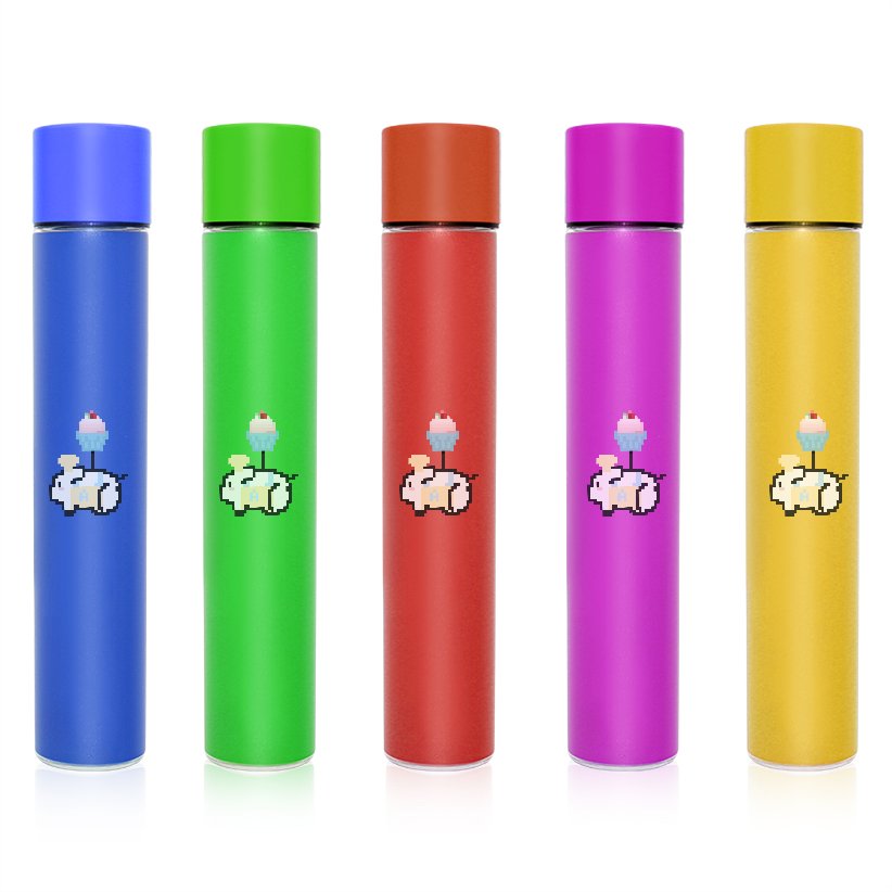 Customized Logo King Size 120mm 125mm Glass Pre Tube l Child Proof Glass Tube Packaging Container Glass Tube