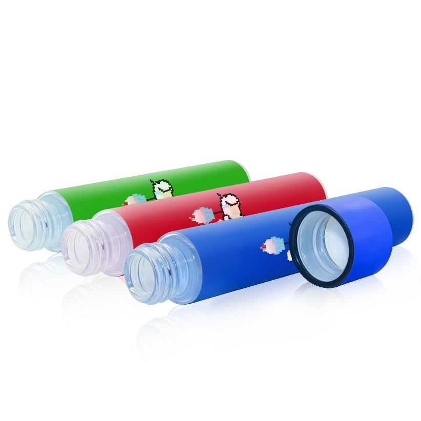 Customized Logo King Size 120mm 125mm Glass Pre Tube l Child Proof Glass Tube Packaging Container Glass Tube