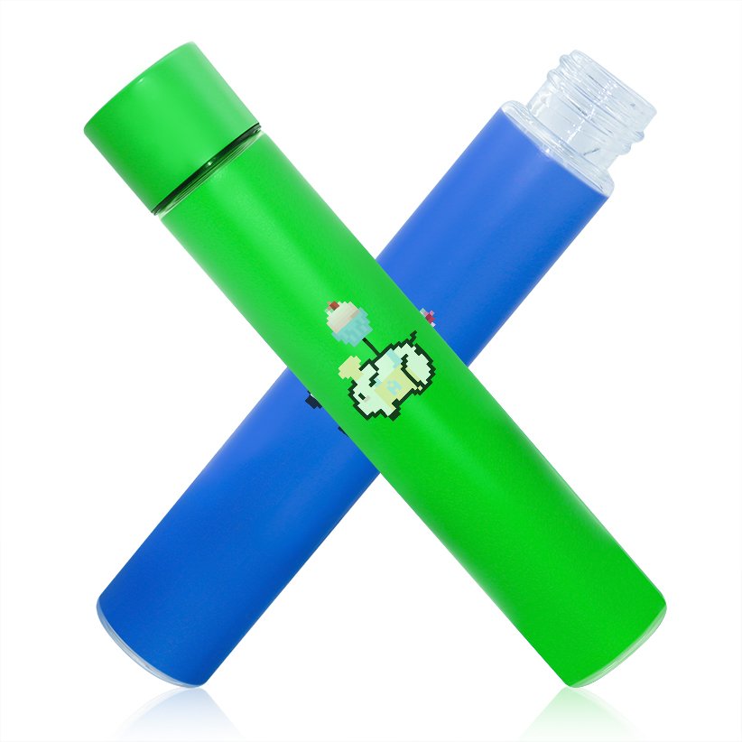 Customized Logo King Size 120mm 125mm Glass Pre Tube l Child Proof Glass Tube Packaging Container Glass Tube