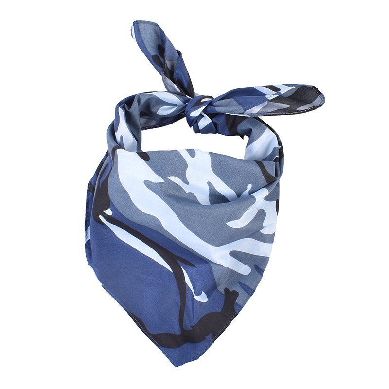 hip-hop style camouflage pattern polyester tie dyed headband mask handkerchief 53 small square scarf popular bandanas