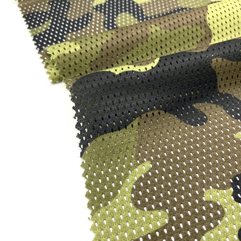 printing camouflage VZ95 green camo mens netting mesh fabric for outdoors hunting towel face mask