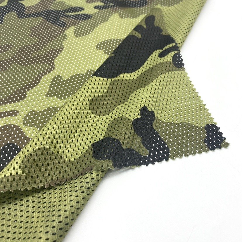 printing camouflage VZ95 green camo mens netting mesh fabric for outdoors hunting towel face mask