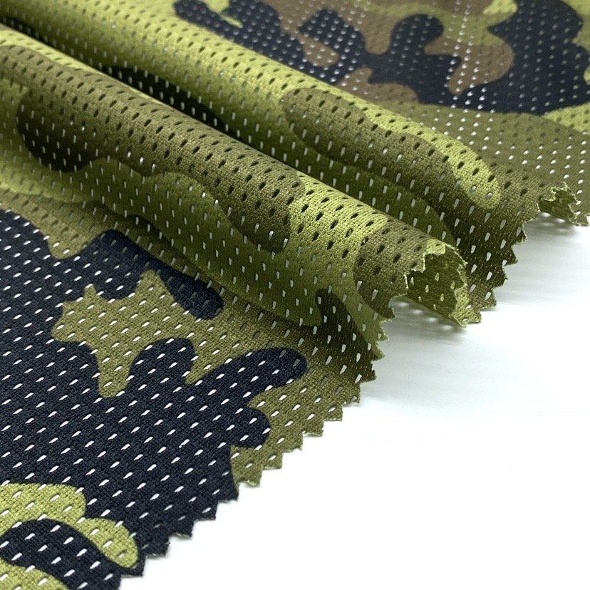 printing camouflage VZ95 green camo mens netting mesh fabric for outdoors hunting towel face mask