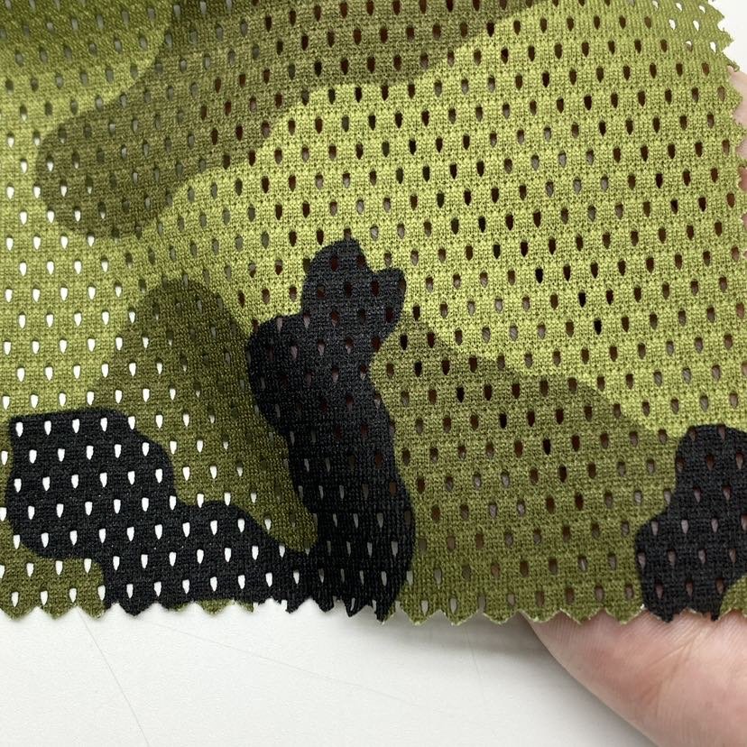 printing camouflage VZ95 green camo mens netting mesh fabric for outdoors hunting towel face mask