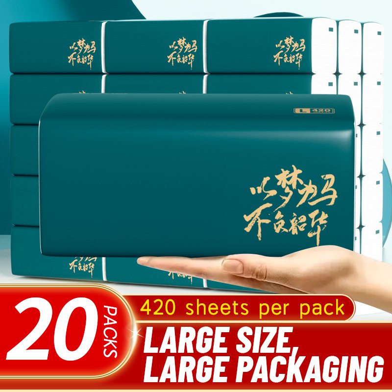 Handkerchief Soft Skin Caring Tissue Paper Office Hotel Home Daily Using Napkin 100% virgin wood pulp Tissue Paper