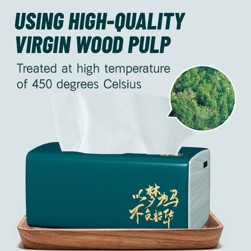 Handkerchief Soft Skin Caring Tissue Paper Office Hotel Home Daily Using Napkin 100% virgin wood pulp Tissue Paper
