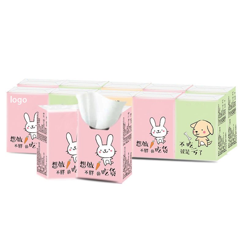 Wholesale Custom Pocket Pack Mini Facial Tissue Paper Handkerchief