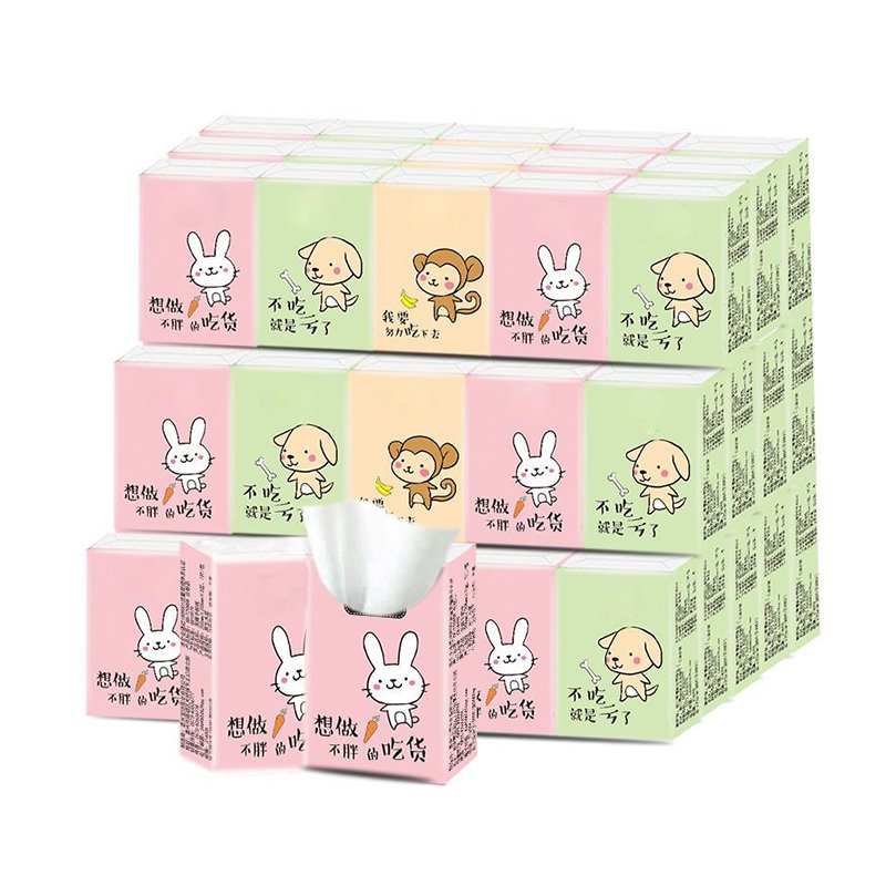 Wholesale Custom Pocket Pack Mini Facial Tissue Paper Handkerchief