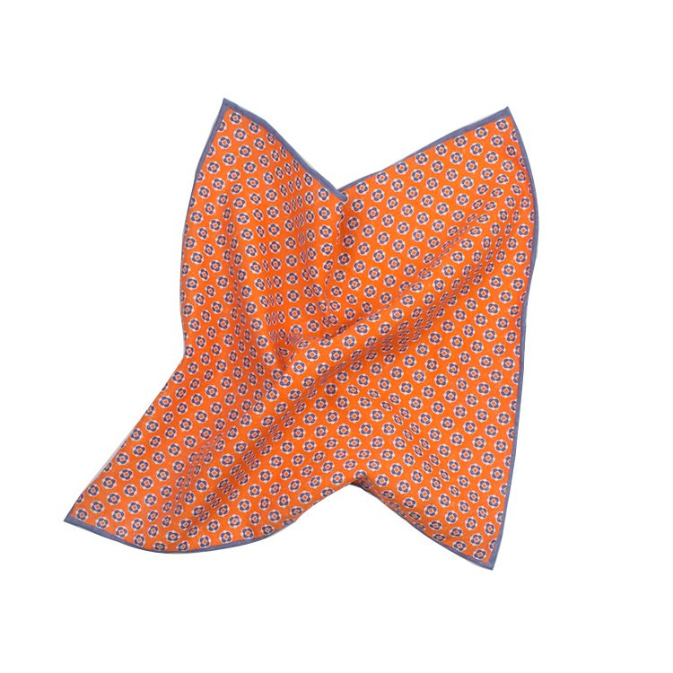 Fashion Wool Handkerchief For Men Solid Square Checked Pocket Square Business Hankies Mens