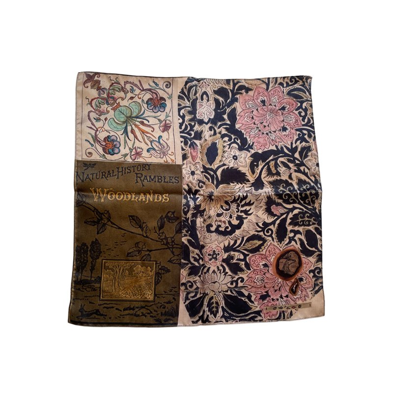 Custom silk bandana square head scarf handkerchief custom print