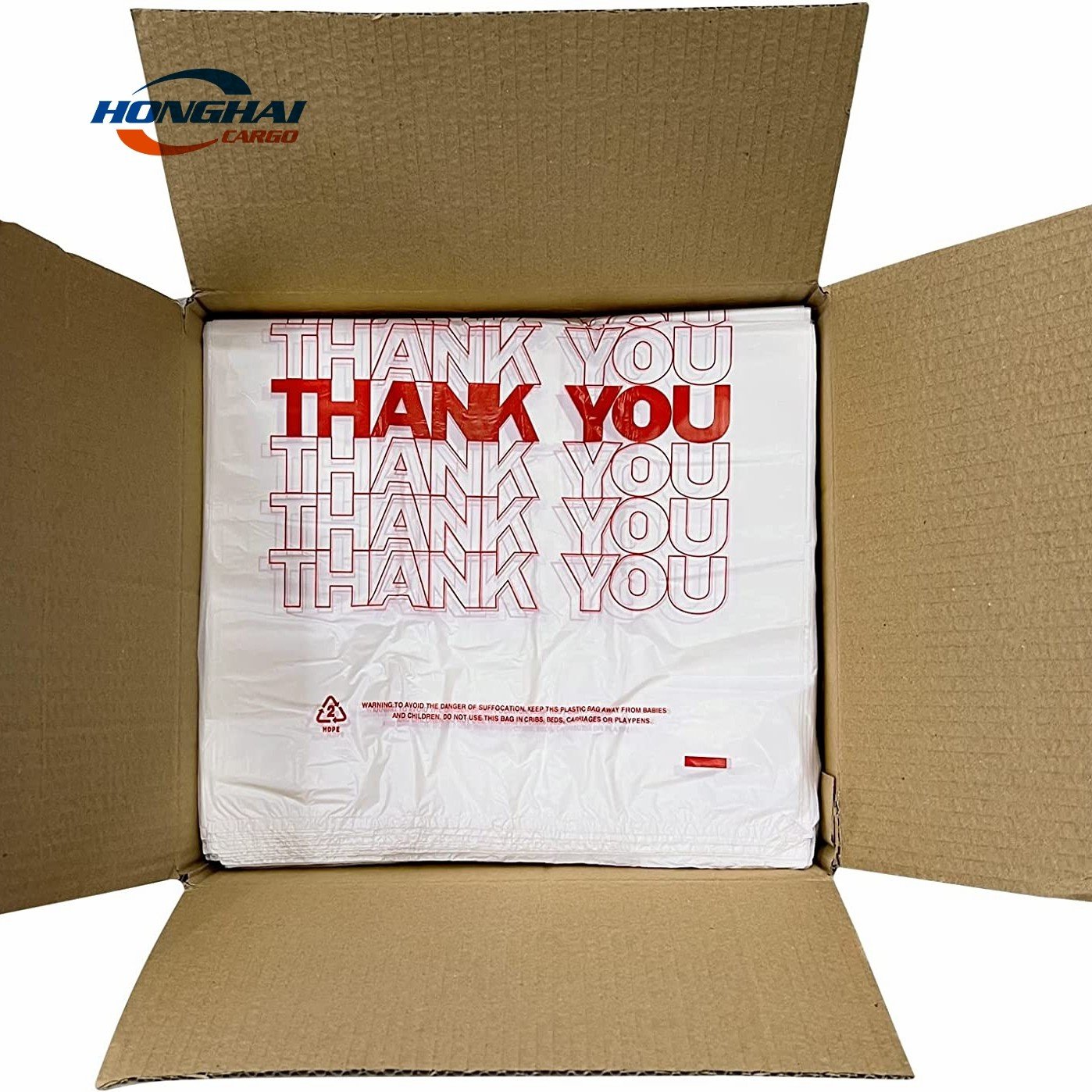 HDPE T-shirt Plastic Shopping Handle Bag Packaging Grocery Plastic Bag