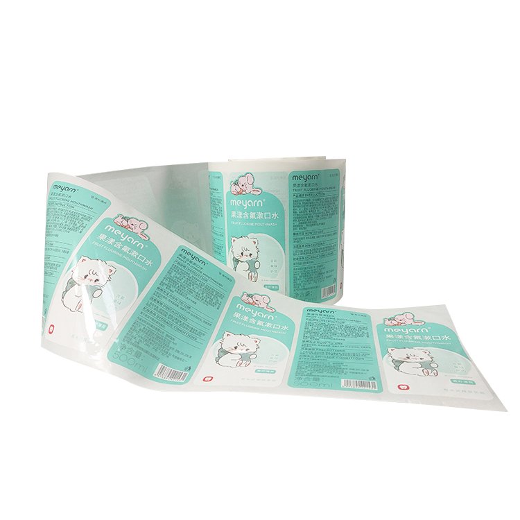 Custom Waterproof Packaging Stickers for Mouthwashes Cosmetic Bottle Label Stickers