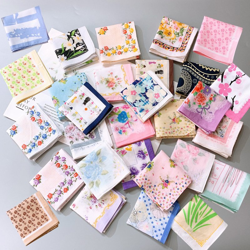 Women's Cotton Handkerchief Women's Cotton Handkerchief Ladies Gift Handkerchief For Wedding