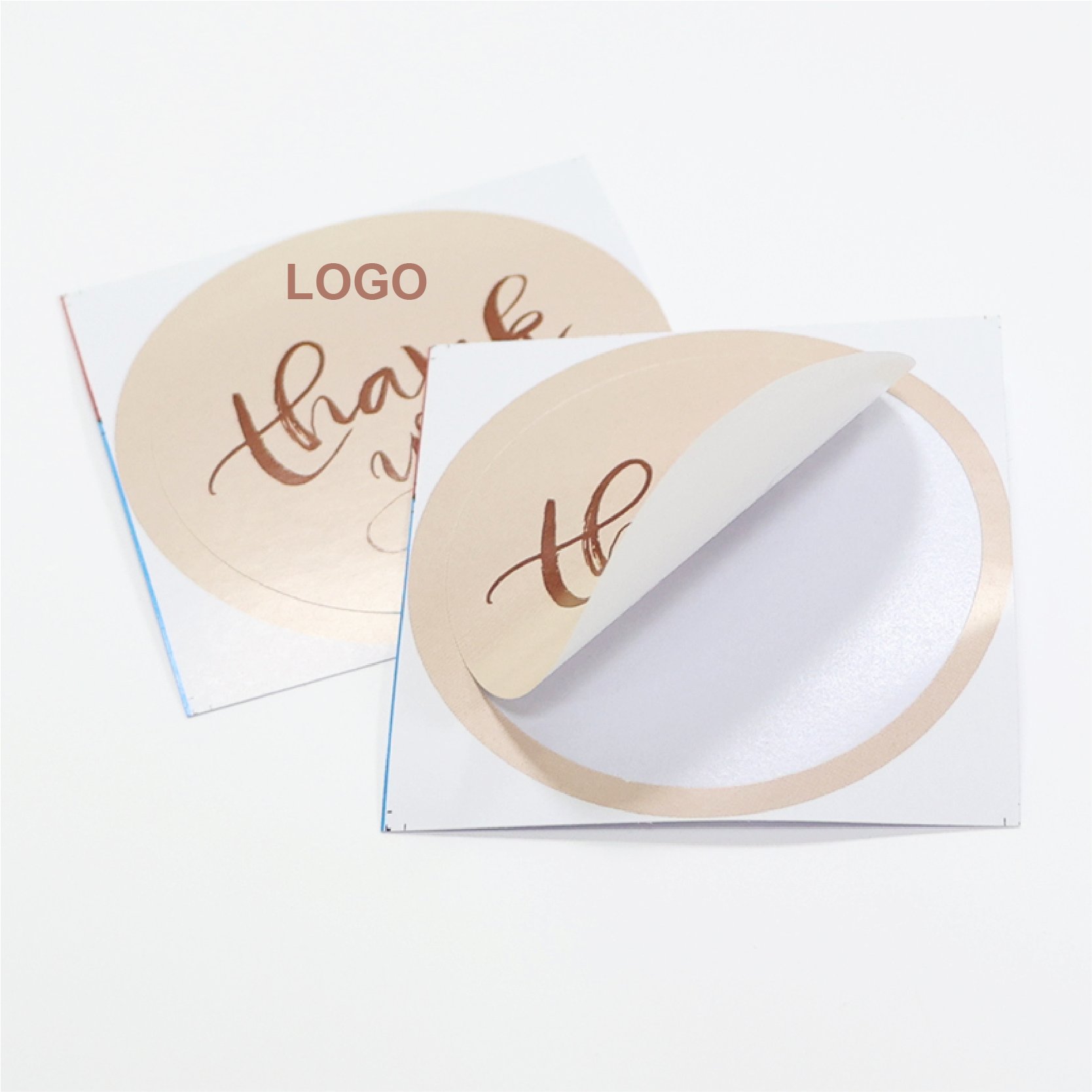 Makeup Custom Logo Waterproof adhesive labels Round Sticker PVC Transparent decorative Packaging Label Sticker