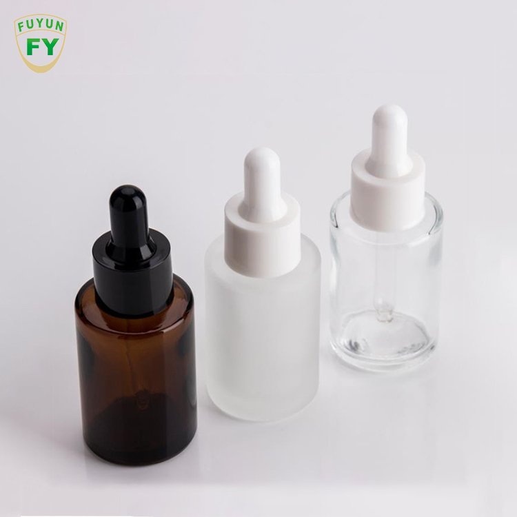 Fuyum Wholesale 20/30/50/60/80/100ml Luxury Frosted Glass Essential Oil Dropper Bottles