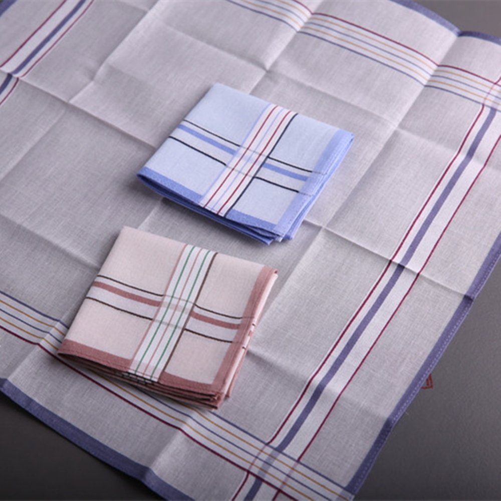 45cm big size 3 design blue orange handkerchief tuxedo handkerchief for men