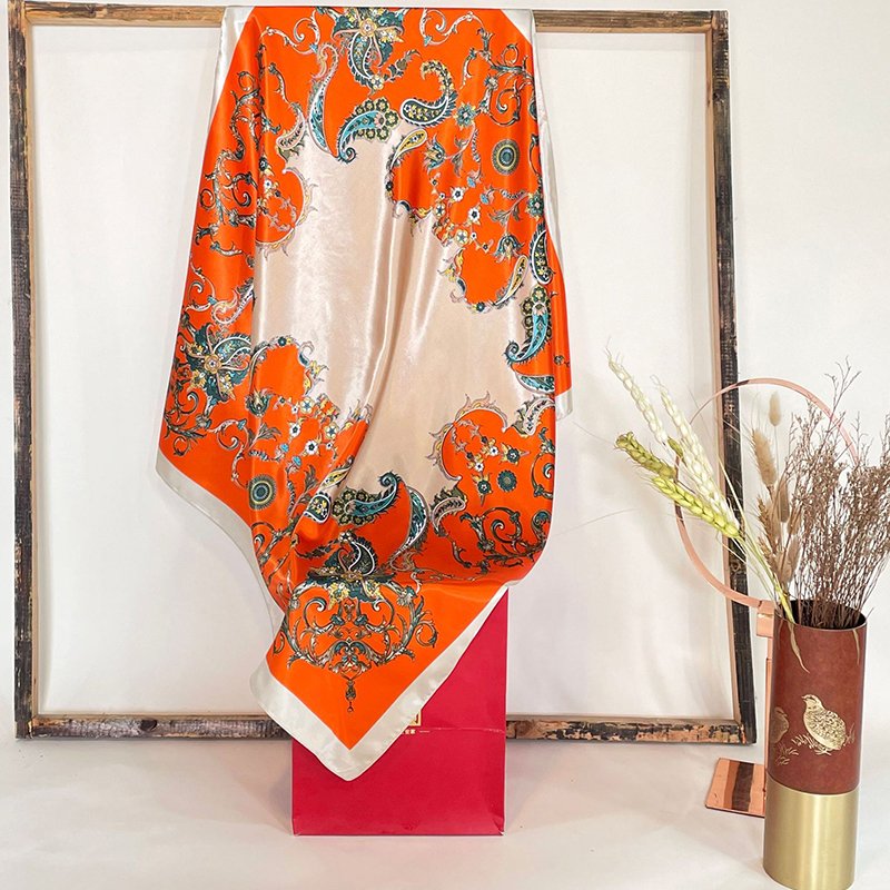handkerchiefs bandana shawls and scarves fur satin cotton jersey football packaging box children hair custom square scarf