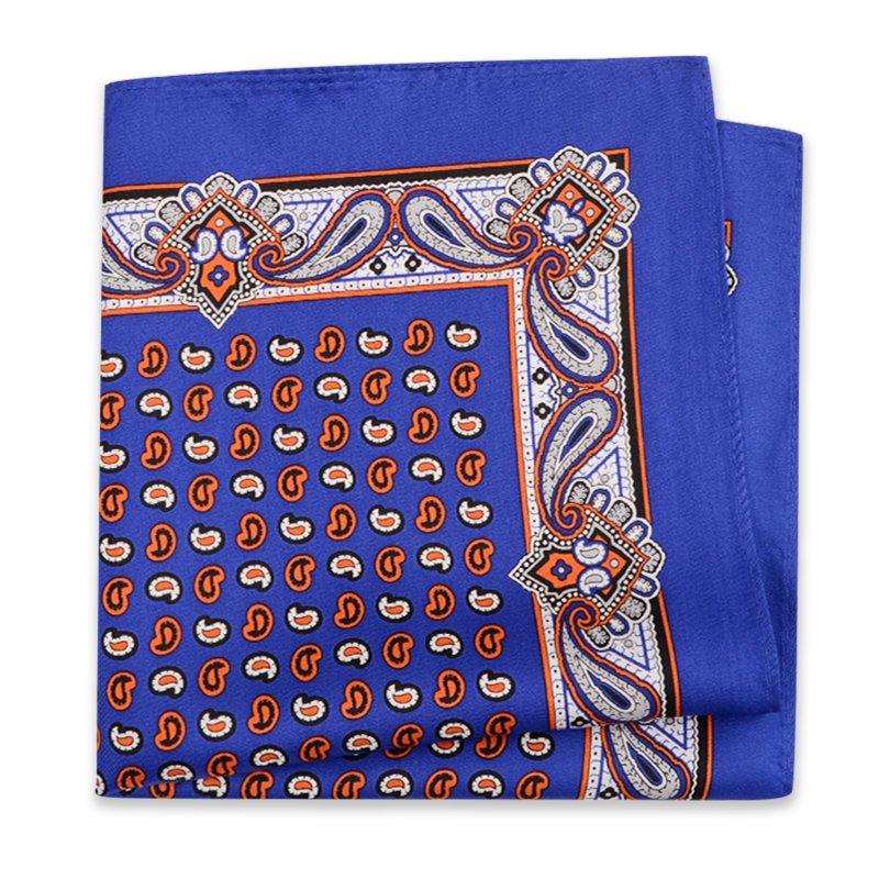 Factory Direct Sales Cost-effective Digital Printed Handkerchief OEM Service High Quality 100% Silk Pocket Square For Men