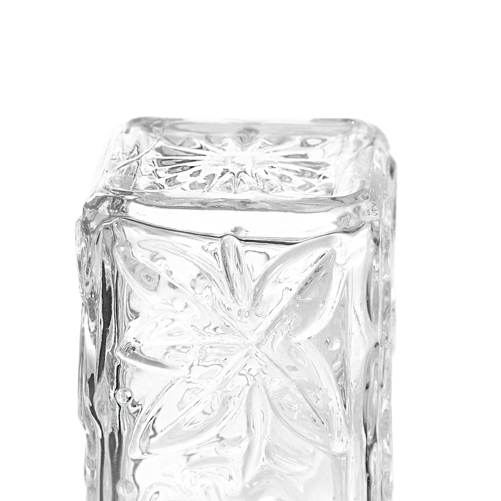 Wholesale Luxurious High Quality 250ml Square Transparent Clear Glass Reed Diffuser Fragrance Glass Bottle