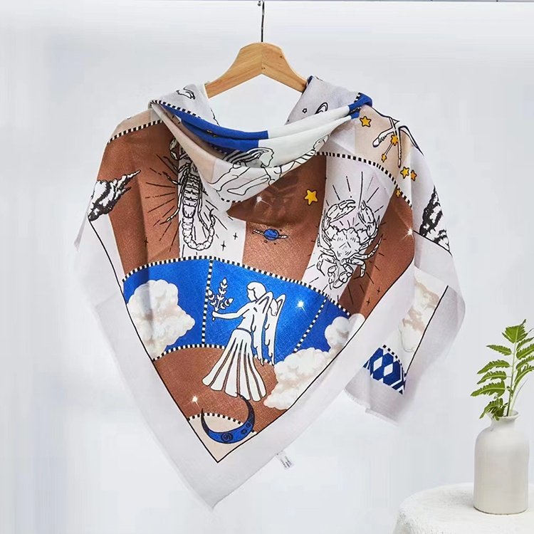 80s large 100*100cm Square Scarf other scarves & shawls scarfs for women stylish square scarf & handkerchiefs