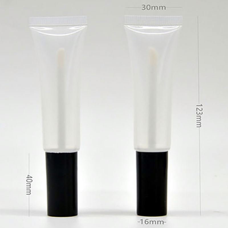 15ml Round Thickened Lip Gloss Tube With Brush Empty Lipgloss Tube