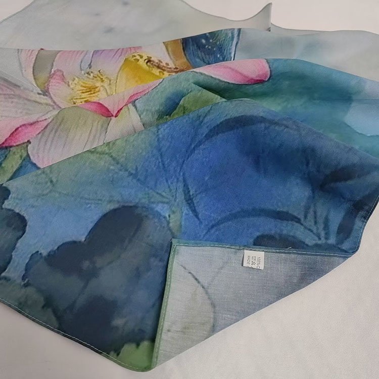 OEM/ODM Custom Printed 100% Cotton Square Cotton Bandana Cotton Handkerchief for Promotional Gifts