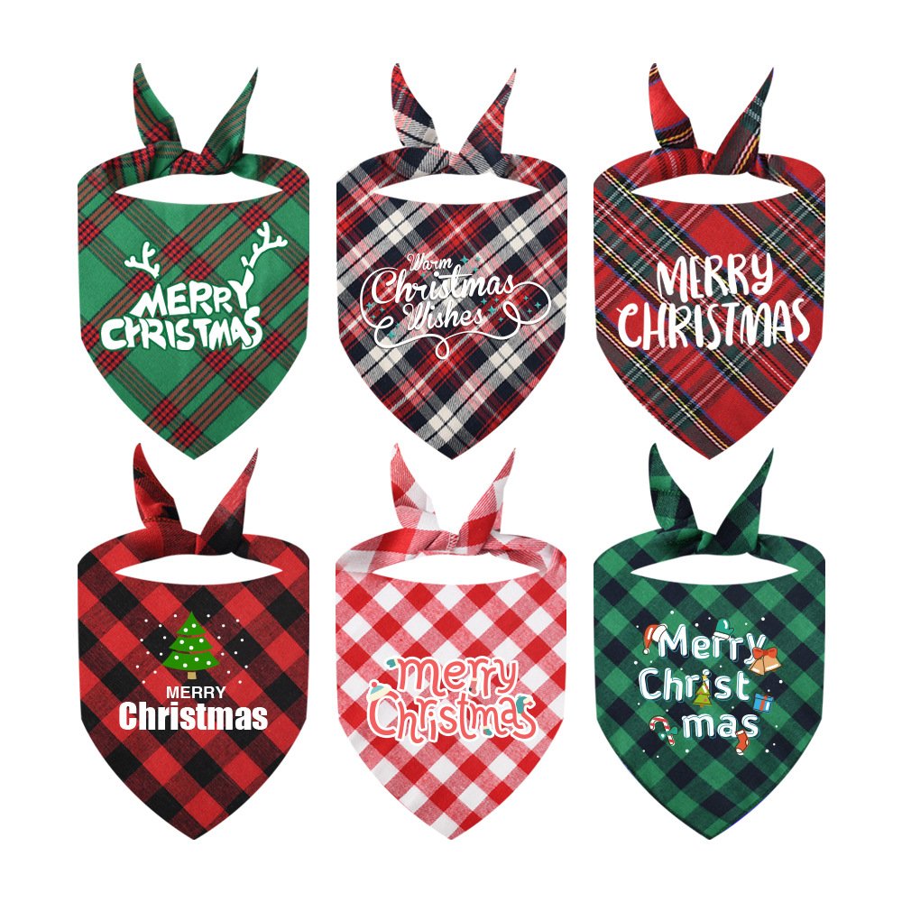 Joymay OEM/ODM DIY pet scarf bibs cat dog happy birthday bandana Various sizes good quality pet clothes bandana organic cotton