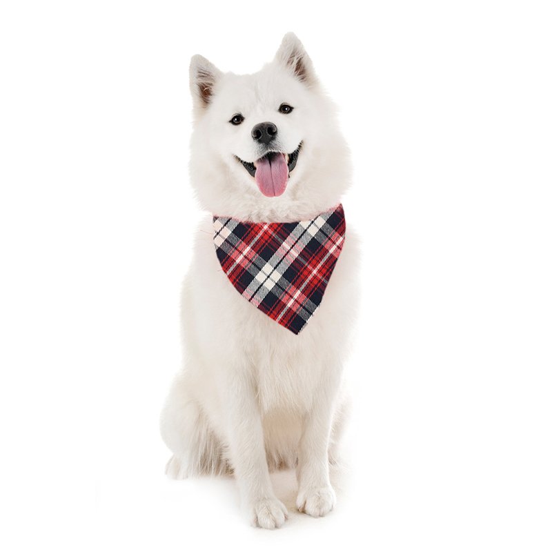 Joymay OEM/ODM DIY pet scarf bibs cat dog happy birthday bandana Various sizes good quality pet clothes bandana organic cotton