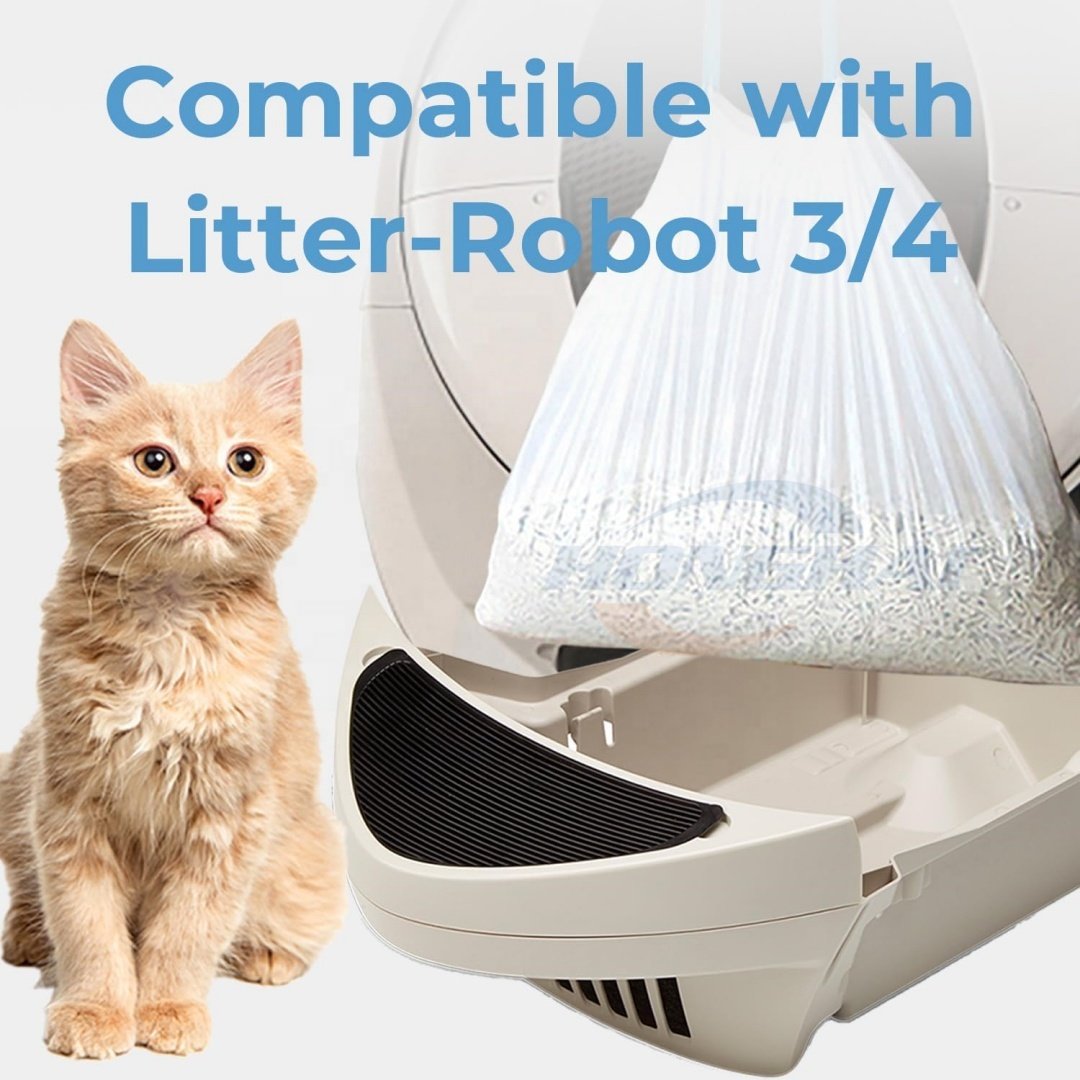 Custom Cat Litter Bags with Drawstring,Cat Litter Box Liners Waste Bags Replacement, Litter Pan Liners Heavy Duty