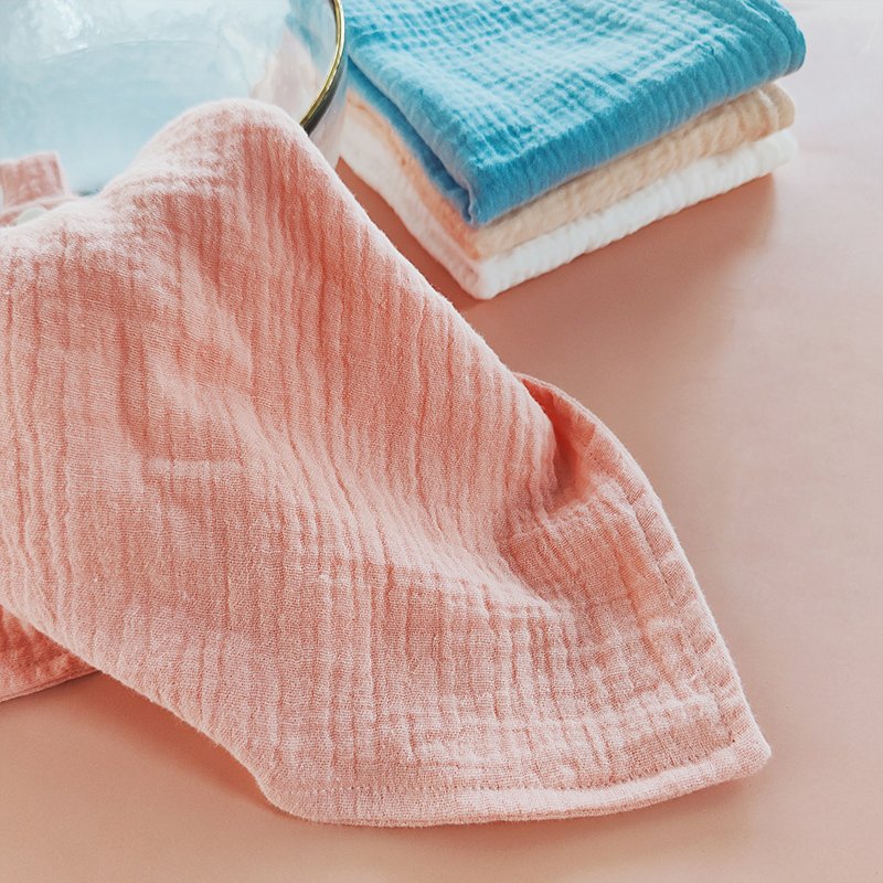 Baby Towel Muslin Face Cloth Handkerchief Organic Cotton Baby Hooded Towel Soft Saliva Washcloth