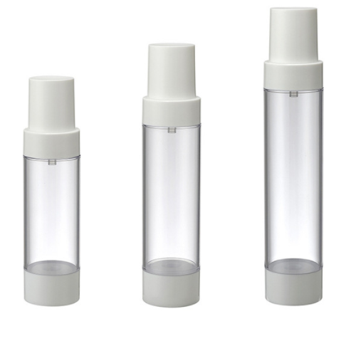PP lotion vacuum bottle white gilt edged press spray bottle 15ml essence sub bottle
