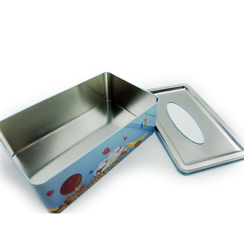 Wholesale Custom Design Rectangle Metal Tissue Tin Box