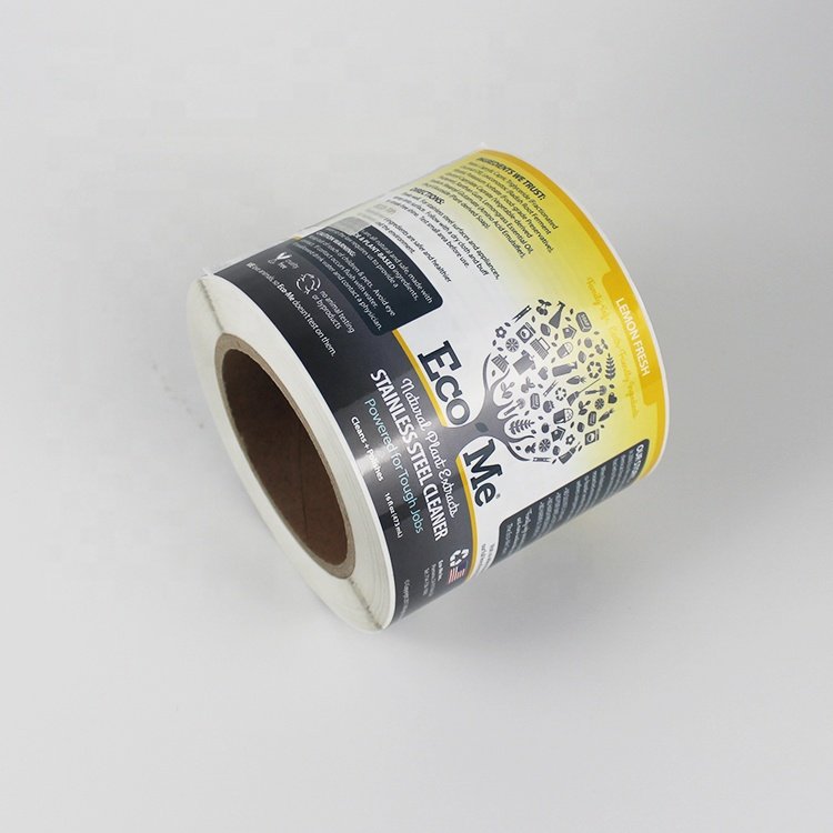 Custom Self Adhesive Label Sticker For Shampoo Bottle Private Label For Hand sanitizer Shampoo Bottle Sticker Label